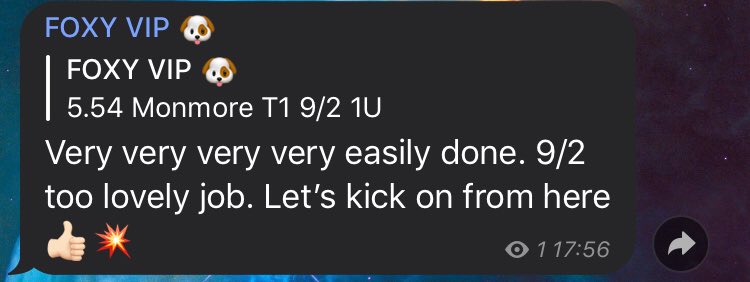 FoxyBets's tweet photo. That’s more like it 9/2 winner 🦊😁💥 https://t.co/w2HeEErN14