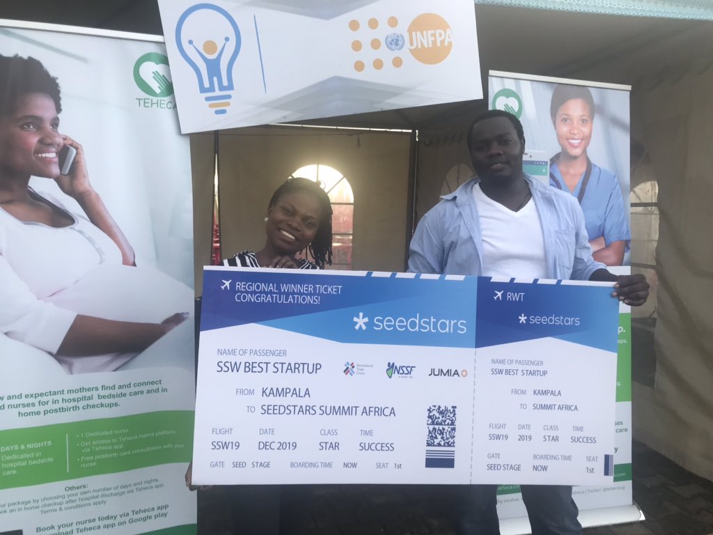 anakaliti's tweet photo. @tehecaug, a @UNFPAUganda supported innovation wins the Kampala innovation week seed stars pitch challenge.
#marternalhealth #savethemothers
#sswkampala #KIW2019 https://t.co/eMSYlslFUE