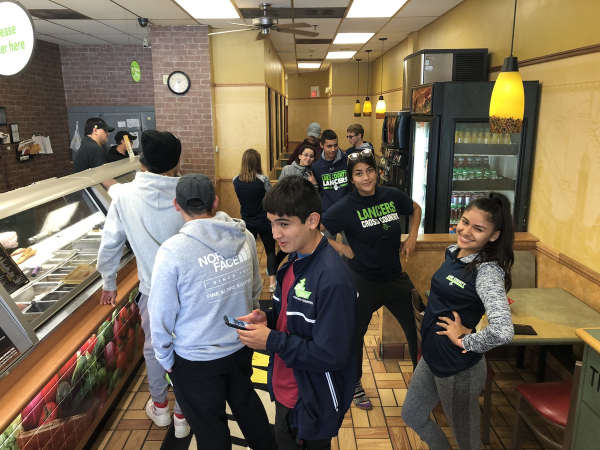 CLC_runclc's tweet photo. Getting fueled up before hitting the road to @UWOTF_CC Kollege Town Invite tomorrow. #LakeCounty💪🏼 #RUNCLC https://t.co/71MO5HVJj8