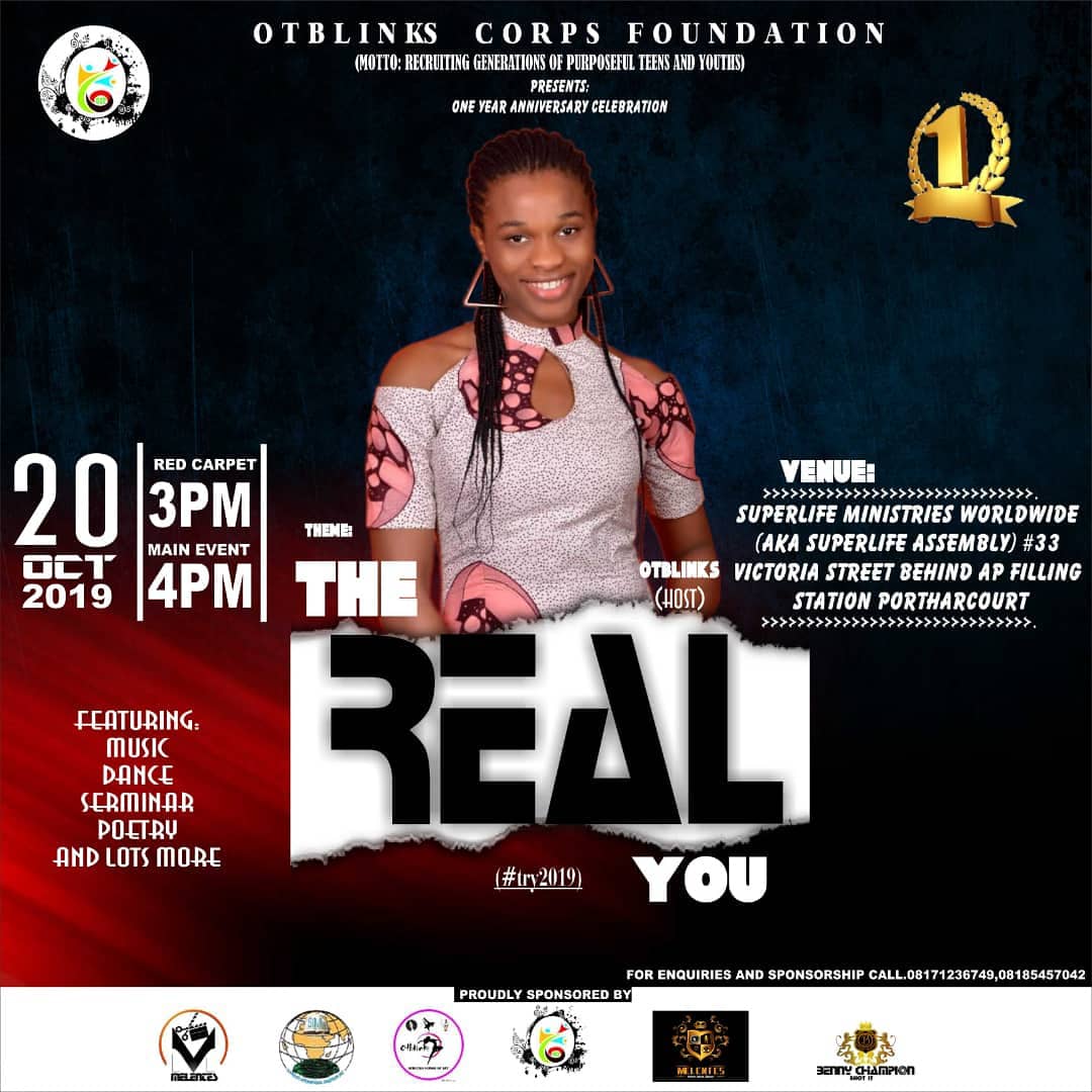 PrimNProperA's tweet photo. ARE YOU A YOUNG PERSON❓
DO YOU HAVE DREAMS❓
Join @ChristianTamun3 to celebrate 1 year anniversary on the 20th of October 4pm
There'd be discoveries.
📞 08171236749
#TheRealYou
#OTblinksCorpsFoundation
#OTBLINKS
#Ladies #Gentlemen #TheRealYou
#PrimNProperAfrica
#IamVerdant💪 https://t.co/19HZja2MJx