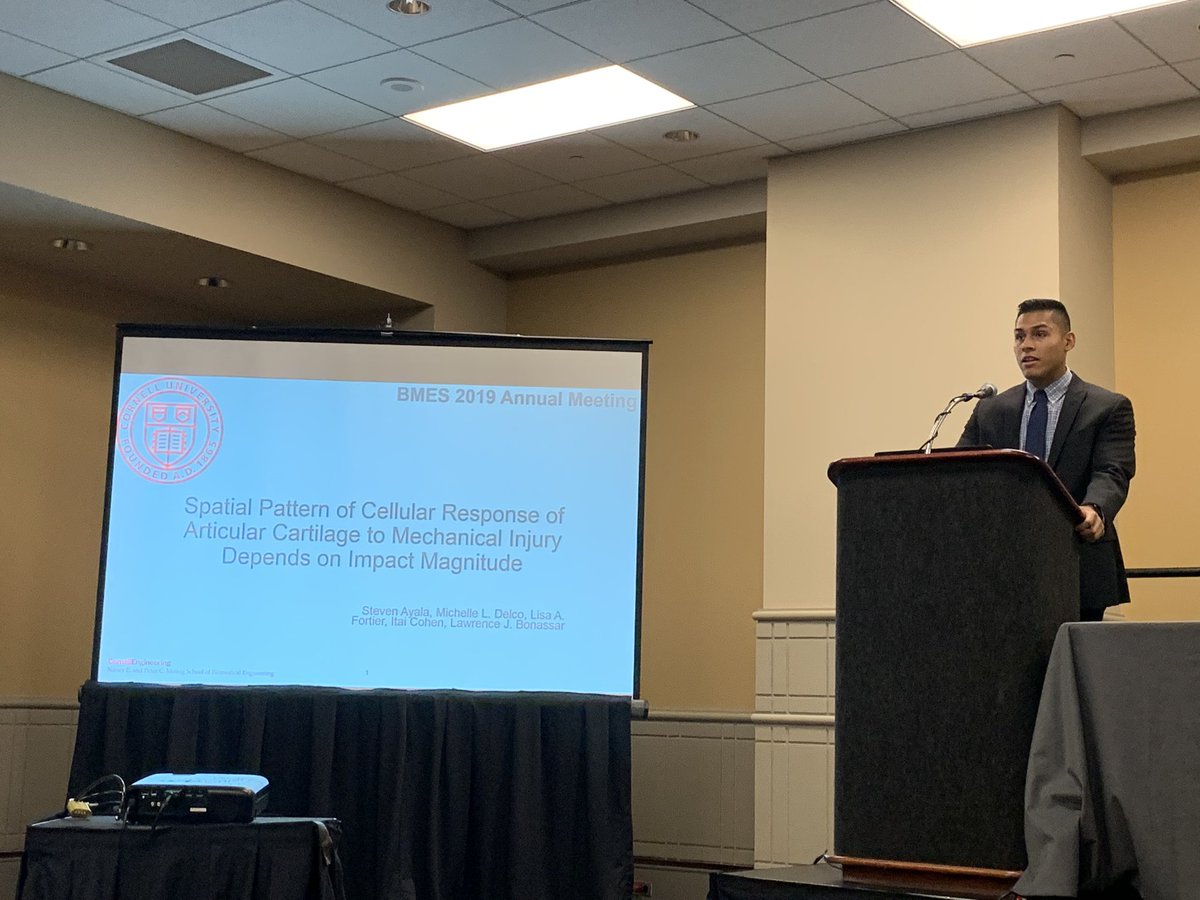 Great talk this morning by Steven Ayala at #BMES2019!! 😊🙌🥳 #CUBMES2019