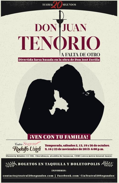 ¡Todavía hay más pases!
REGALOS
PASES DOBLES para #DonJuanTenorioAFaltadeOtro sábado 6pm en Teatro Rodolfo Usigli.
1) Da RT
2) Sigue a <a href="/RoVerastegui/">Rodrigo Verástegui</a> y <a href="/AEscenica/">ALTERNATIVA ESCENICA</a> 
3) Manda twit con tu nombre.
¡Asistes al teatro!