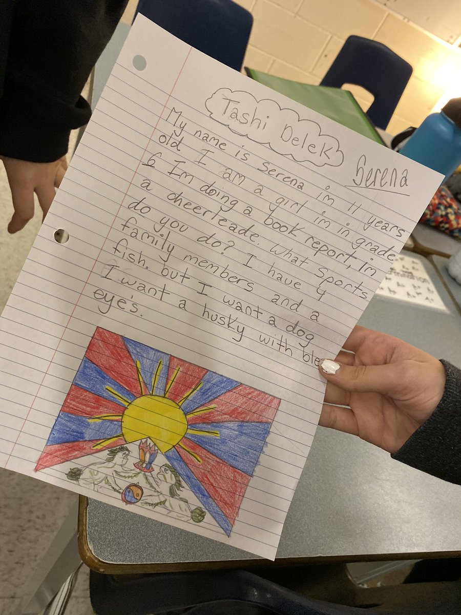 lauramann04's tweet photo. Today divisions 16 and 17 wrote letters to students in Chauntra, India. Building connections with other students from around the world helps us explore our school theme of how we hold the world up #bringonthemagic https://t.co/xLLvRLxXlA