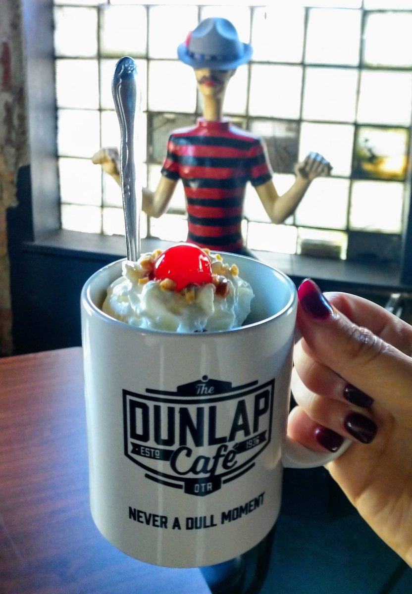 DunlapCafe's tweet photo. Stop in for one of our tasty desserts served in our classic Dunlap Cafรฉ mugs!
.
.
.
.
#otr #overtherhine #diner #dessert #cincinnati #cincy #cincyfood #cincysweets #cincinnatidesserts #sundaes #cobblers #dunlapcafe #mugs #dessertpic #cherryontop #whipcream https://t.co/9Qa3Etu5sx