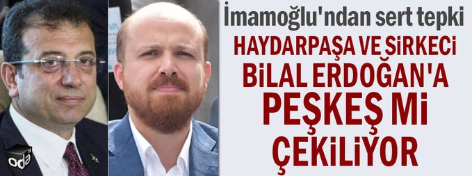 Akp hedef şaşırtıp, gündem değiştirip, rantı yandaşa aktarmaya devam ediyor. Satılıyoruz ey halk.
#HaydarpasaGarıHalkındır #marmaray #turkiyekazandi #dilekdogan #herkesmutlu