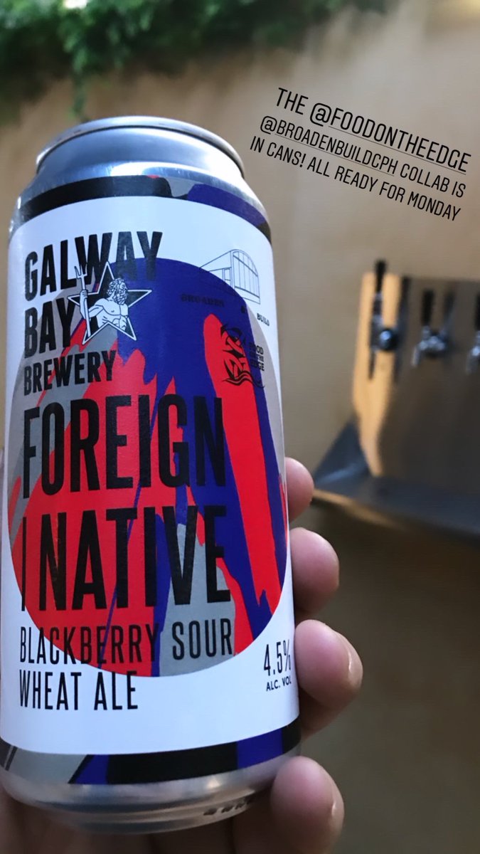 galwaybeer's tweet image. New beer canned today. Foreign | Native - Our collab with @FoodOnTheEdge &amp;amp; Broaden &amp;amp; Build is ready for Monday’s Food on the Edge symposium.