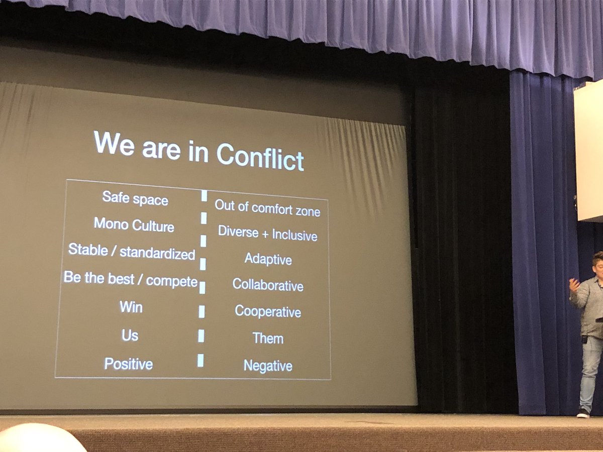 If you haven’t heard of @jesshmitchell then you need to. She will make you rethink much of what you take for granted as she explores Inclusive Design in Education. Be prepared to question, reflect and disrupt the status quo. Great keynote for the Michigan OER Summit #mioersummit