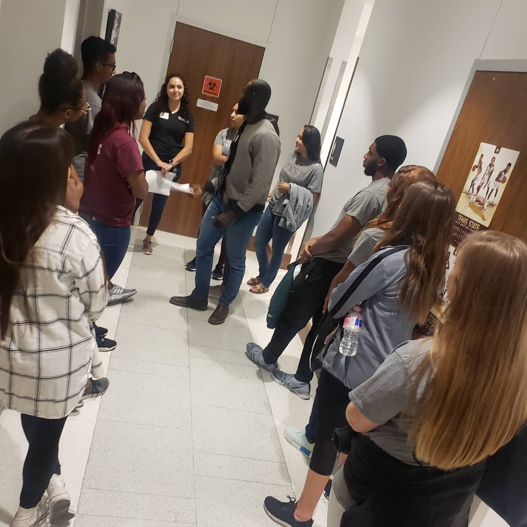 txstatePPTO's tweet photo. What an awesome experience touring the Texas State PT School today! #futuredpts  #txstate https://t.co/eVrHEHnsnT