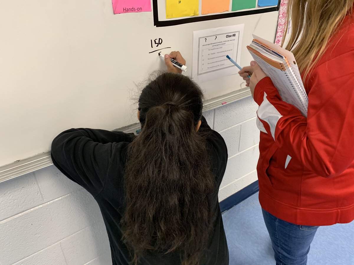 esmoak's tweet photo. My Math 6 students really enjoyed the Murder Mystery activity we did yesterday that focused on ratios and rates! #lbc1920 #whyiteachlbc @LBCMiddle @Spadarop https://t.co/F0507Jaazh