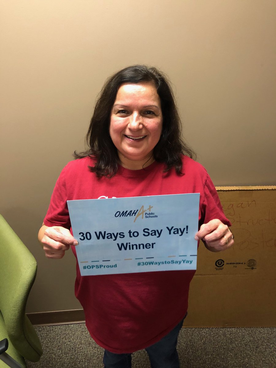 OPS_Castelar's tweet photo. Our #30WaysToSayYay recipient this week is our wonderful administrative assistant, Eva Ledesma. Her infectious laugh spreads like wildfire.  She's crazy busy, but she's always got time for a parent, teacher, child, or boss. We love the positiveness she exudes. #OPSProud #BigFreds https://t.co/Xl4QeZruVl