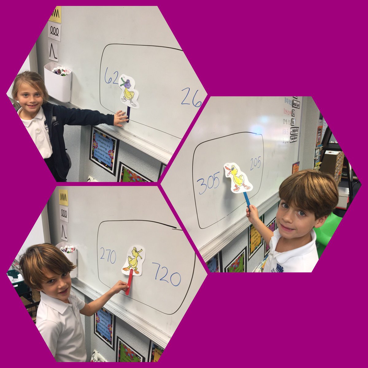 MsEdison17's tweet image. Greedy Duck stopped by to help us compare numbers! #davis1