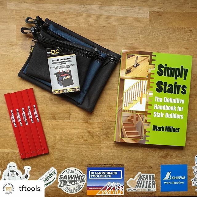 Posted <a href="/withrepost/">Repost app</a> • <a href="/tftools/">TFTools</a> William in Holmfirth ordered a CLC 3pc Multi Purpose Zip Up Bag Set, Simply Stairs: The Definitive Handbook for Stair Builders by Mark Milner &amp; DiamondBack Carpenters Pencil 5pk <a href="/diamondback/">diamondback</a>.toolbelts #diamondback #toolb… ift.tt/31tB9Zg
