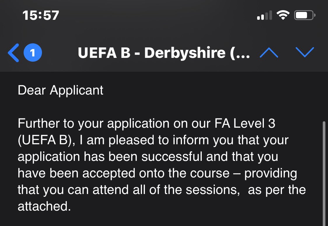 Received this today!! 😁⚽️ @DerbyshireFA @FA #excited #coachingpathway