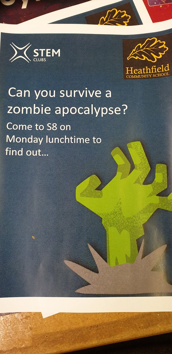 HeathfieldStem's tweet photo. Can you survive a zombie apocalypse? Find out this week in S8... https://t.co/oPVZJ9jzFn