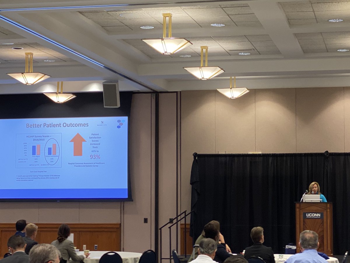 NanoCoreHealth's tweet photo. Our CEO Tammy Lee presenting to doctors and trainers at the Heatt Innovation Technology Summitt at the Korey Stringer Institute at UConn https://t.co/sOh9L1B578