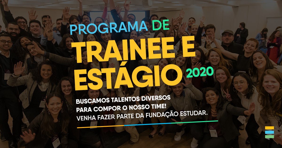 A Fundação Estudar busca talentos diversos para compor o nosso time! Se você deseja alavancar sua carreira, conheça os programas e inscreva-se até o dia 1º de novembro! Saiba mais:  em.com.br/app/noticia/em…
