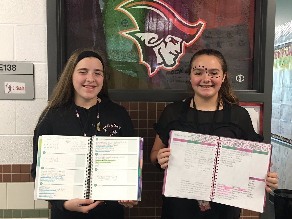 coachscales35's tweet image. Freshmen ⭐️ Planner Students are Brooke and Kaitlyn! #GCMAVIDFam #WICORIZED @GCMAVID
