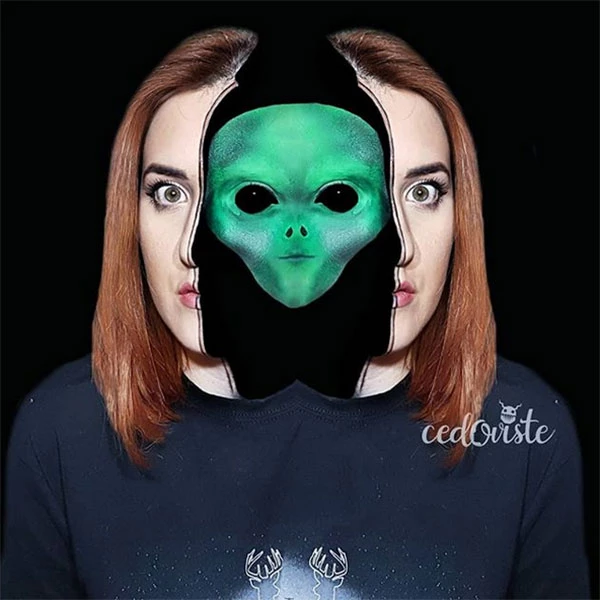 HalloweenMkup's tweet photo. 👽 ALIENS Makeup Tutorials + VIDEOS 👽 - https://t.co/6u88e3Bktz https://t.co/8YETg4Oswl