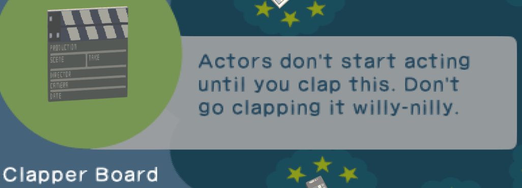 KatamariItems's tweet photo. Clapper Board https://t.co/NV5AmLDRC3