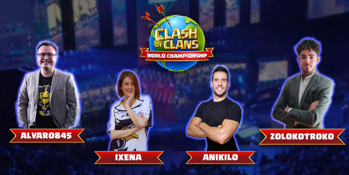 ¡No te pierdas las finales del #ClashWorlds la semana que viene, con nuestros invitados especiales, <a href="/Alvaro845/">Alvaro845</a>,  <a href="/AnikiloGamer/">Anikilo</a>, <a href="/ixena8/">Ixena 🦅💢</a> y <a href="/ZolokOficial/">Código: ZOLOKO</a>! ¿Con quién te quieres hacer una foto? 😏 

¡Consigue tu entrada! ➡️  supr.cl/ClashFinals
