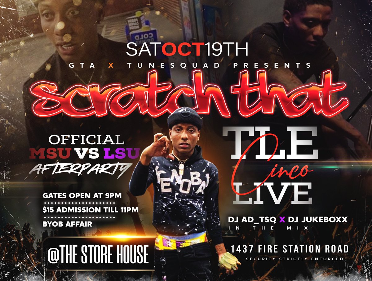 BoxChevyMuzik's tweet photo. #DaKickBack 🎯tonight #CityLimits 🚨ladies Free Drinks 🍷 Free til 10:30 @SpiffyAndBeyond 🔊🔊come vibe wit the gang before we bring dat #TruckLoad @CincoTLE in 🚛🚛🚛 #TheStoreHouse 🗣🗣tickets will be on deck tonight pull up🔥🔥🔥#MsuVsuPreGameAfterParty https://t.co/MT0VS9HWEP