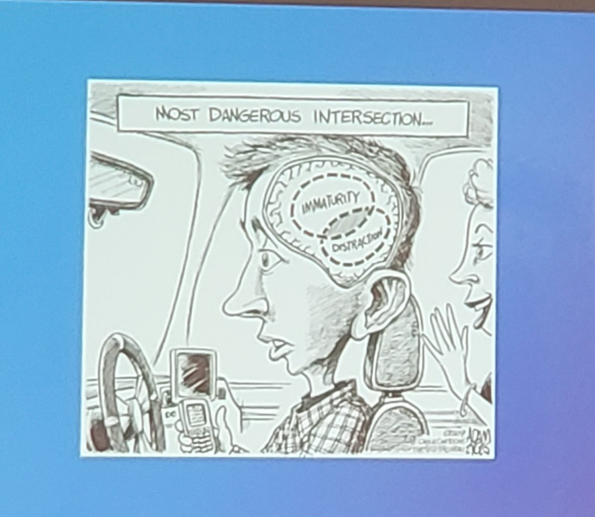 AlisabethGheen's tweet photo. #intexticated driving is just as dangerous as intoxicated driving. A sobering reality. #VADETS @VADETeacher https://t.co/op7v5B4RL5