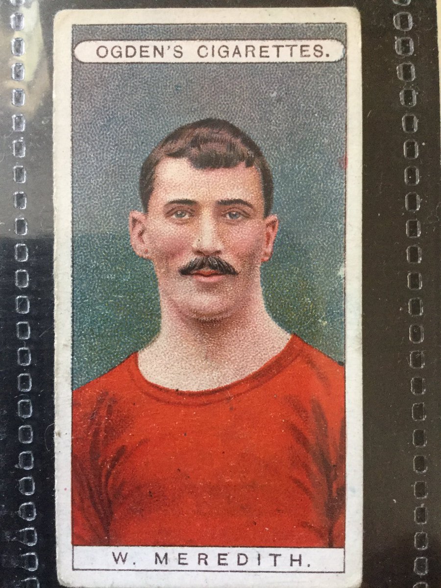 My new #BillyMeredith card is the jewel of the #Ogdens 1908 #famousfotballers set. Greatest #ManchesterUnited player ever? 

#welshwizard
#football 
#HallOfFame 
#ManUtd