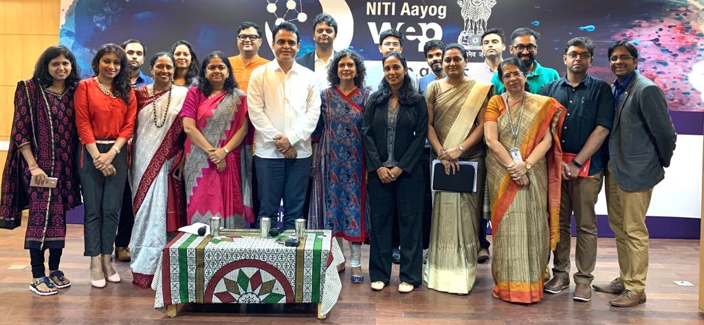 CabDost's tweet photo. It was such a pleasure to be part of #WEPRoadshow #Banaglore. Conversation with Honorable Dy. C. M @drashwathcn &amp; @annaroy9 was super insightful. With his vision, growth is the only road we can look forward as he is visionary who believes #SheEmpowersIndia. @NITIAayog @amitabhk87 https://t.co/mLsvMQIErE