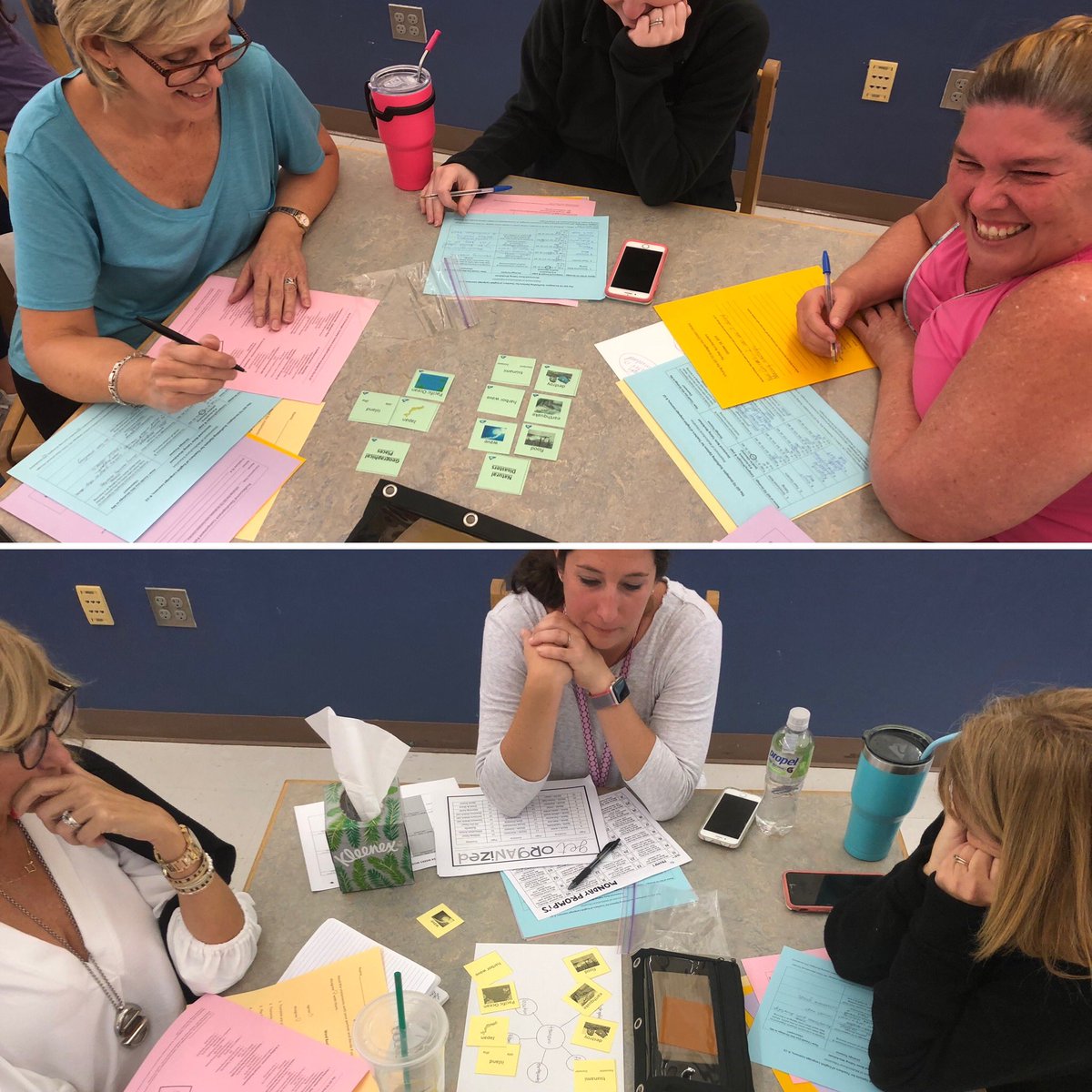 DWernerpbc's tweet photo. Another awesome group of Ts learning how to infuse the #GoToStrategies into a lesson! Thank you @PantherRunElem for welcoming me! @EsolPbc @harveyoaxaca @JGomezELLs @ChristyAliaga @vfrancisco79 @MrsGreen1997 https://t.co/esjzWAj0e5