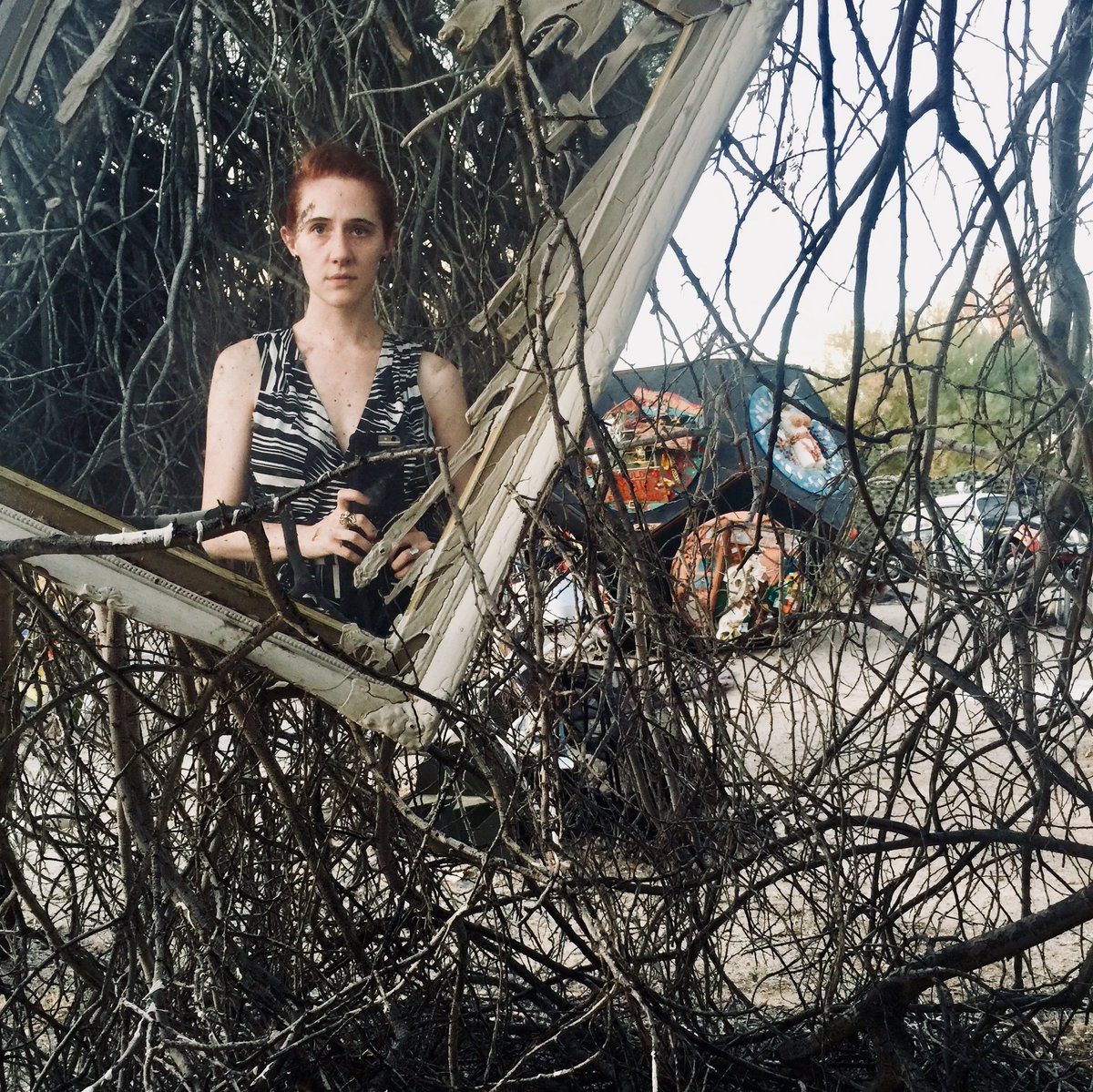 HausofHoax's tweet photo. @MeowWolf We will play. Dusk at @EastJesusArt yesterday evening. https://t.co/x92faqQFtY
