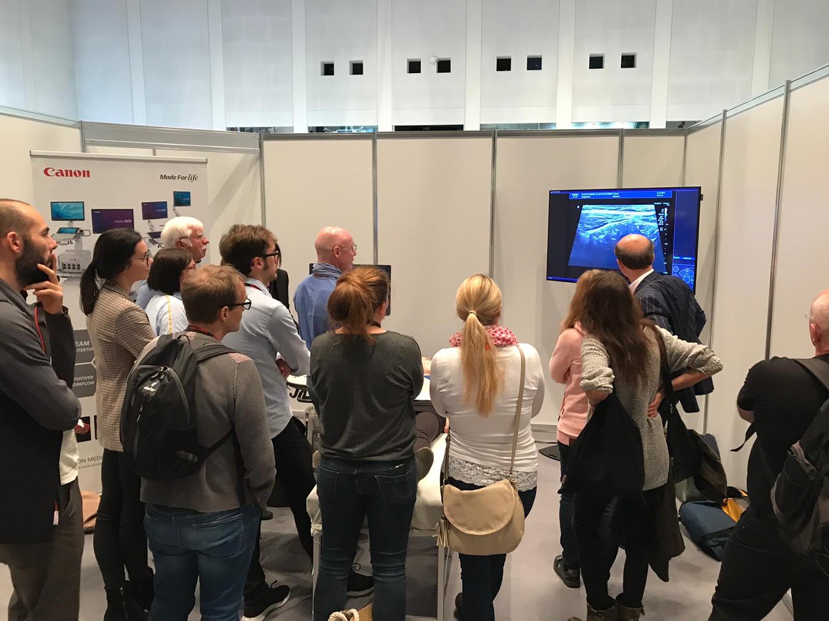 mehlith's tweet photo. Canon Medical Systems @ Ultraschall Dreiländertreffen 2019
 #DLT2019
Tolle Präsenz in der Ausstellung 
Das neue „Aplio a“ und das Liver Package auf dem „Aplio i“ fand großes Interesse!!  #Aplio  #Liverpackage 
Canon bot ein Variantenreiches Themenprogramm in der Sonohöhle. https://t.co/a6eleiOQKw