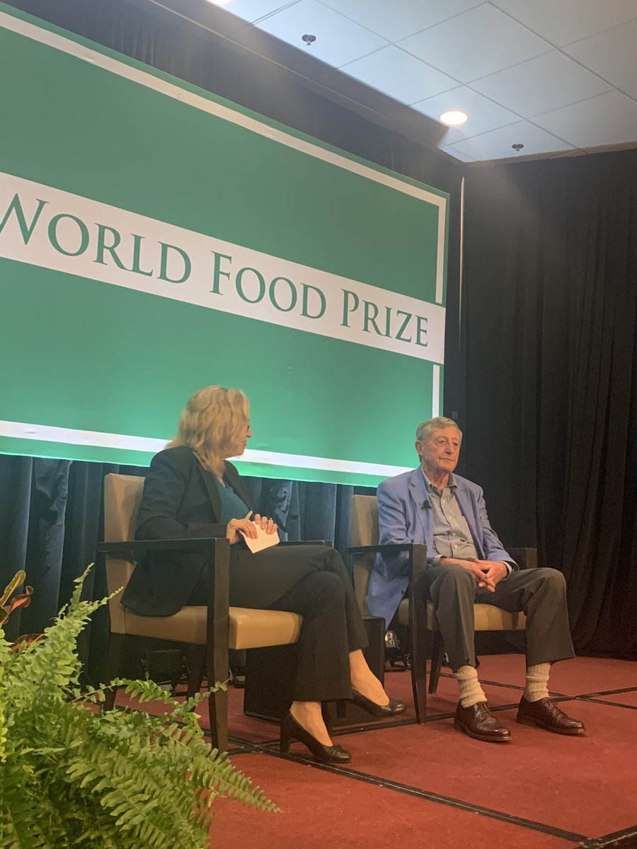 Simon Groot’s advice for youths: “The world needs more than just crop scientists; it needs, also, people who can play a modern role of marketing.” #FoodPrize19