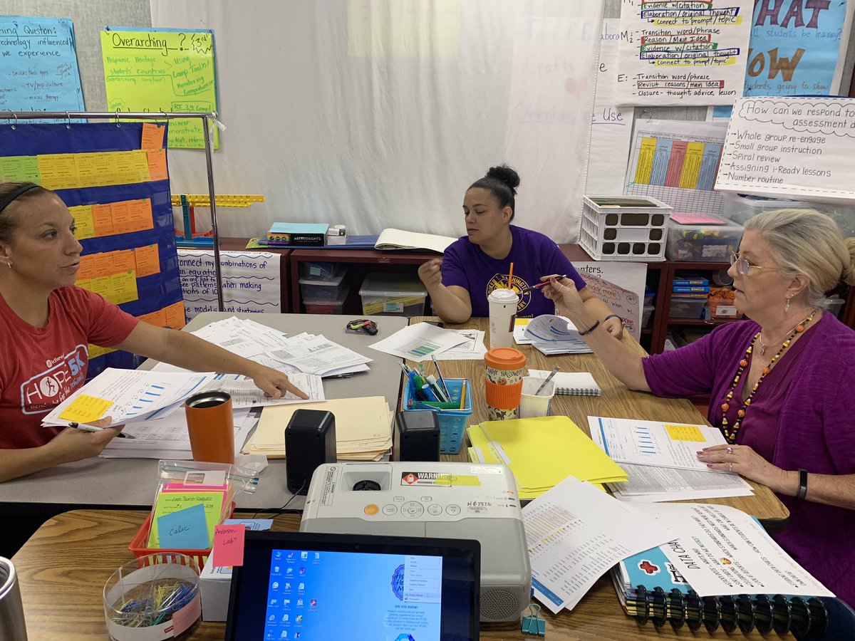 Today we drew on data to guide student learning, reflect on teaching, and celebrate both student and teacher successes. I 💜 my job!  🐝 <a href="/BTW_HCPS/">B.T. Washington</a>