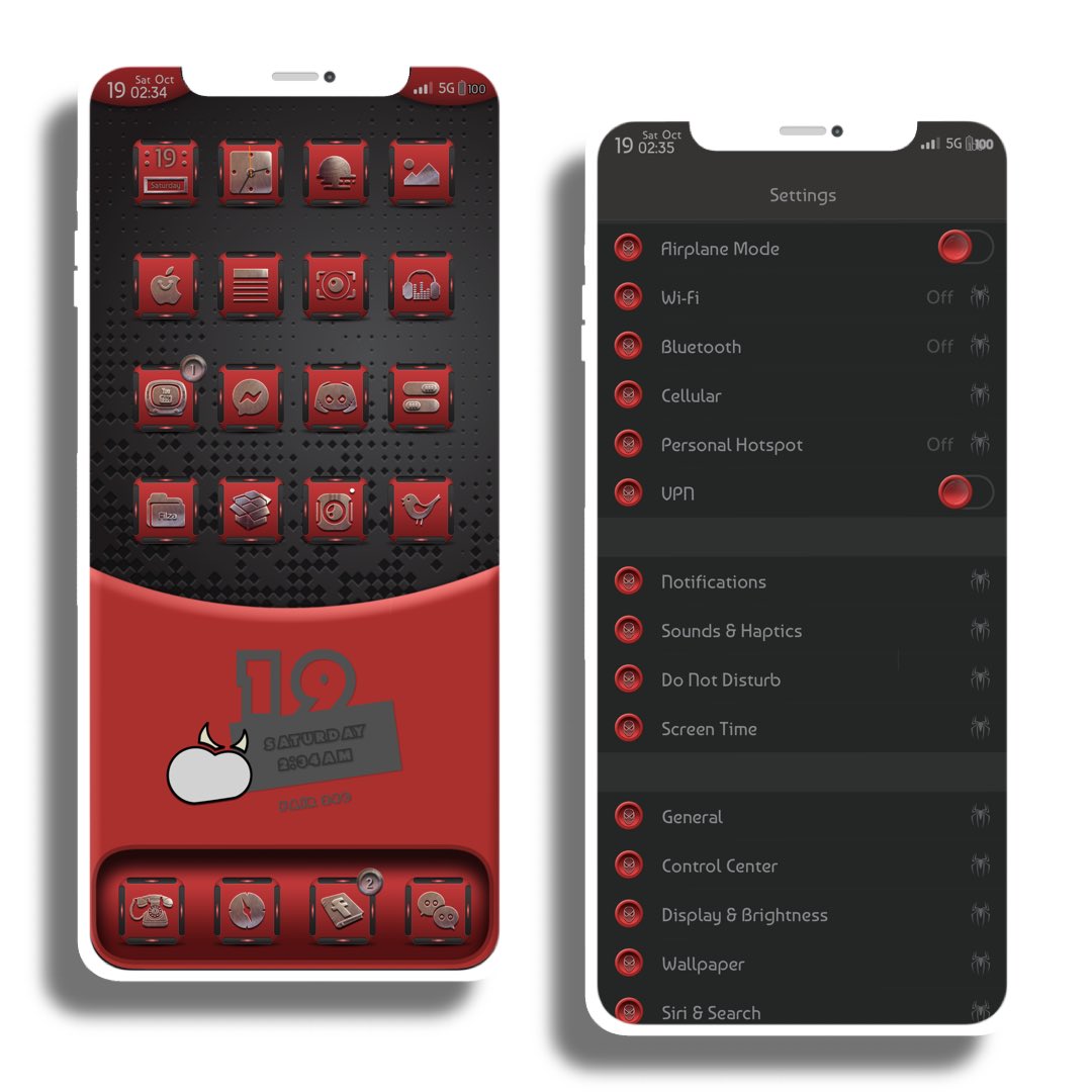 kyawthihaphyo's tweet photo. #Redboss [WIP]
New AW, New Badge &amp; setting icons,
UI slide, UIKnob are completed
Please be patient for Need to make more icons. Do you want this theme for free? 😊😊😊 https://t.co/QIhxPCx9M9
