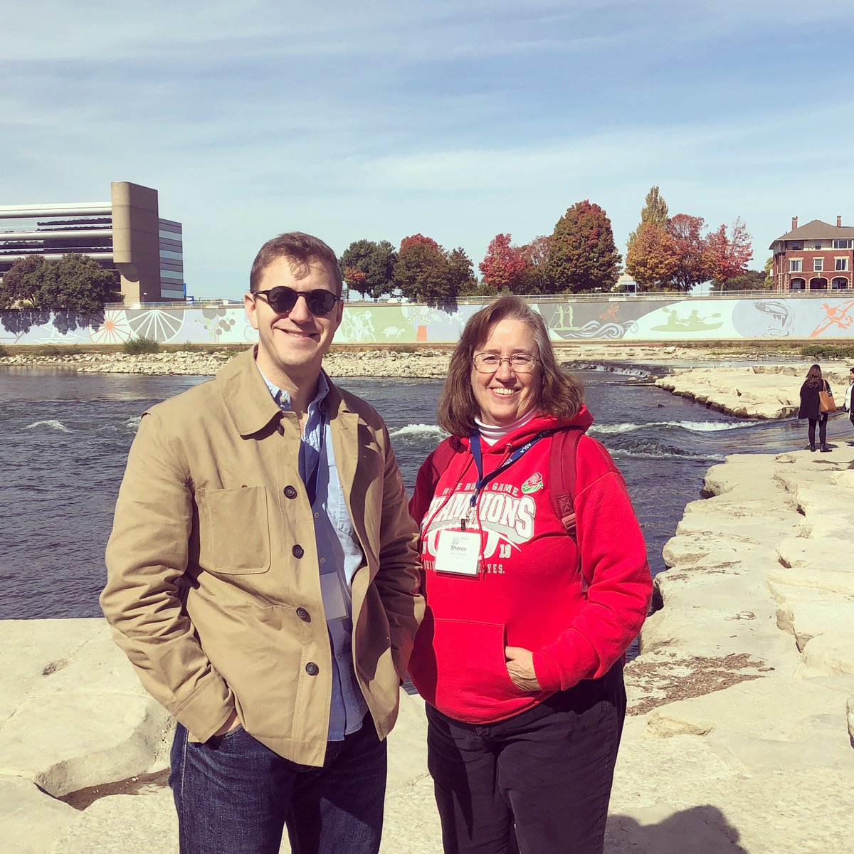 Couldn’t ask for a better day to tour the Dayton Riverfront for the 2019 @ohiochapterasla Fall Education Session! Looking forward to the awards presentation and Gala tonight! #ocasla #asla #thisislandscapearchitecture #edgela