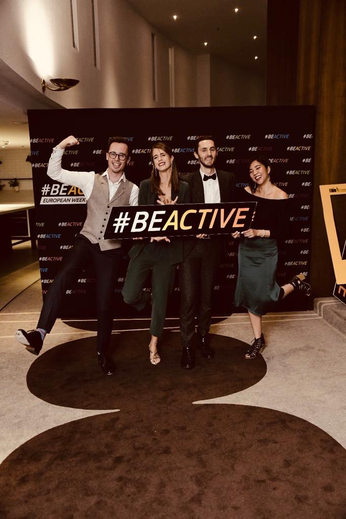 BursonBrussels's tweet photo. The #BeActive team celebrating the final few weeks left in the #EuropeanWeekofSport campaign for @EuSport!
#BCWClient #LifeatBCW https://t.co/siI0PP6Pdg