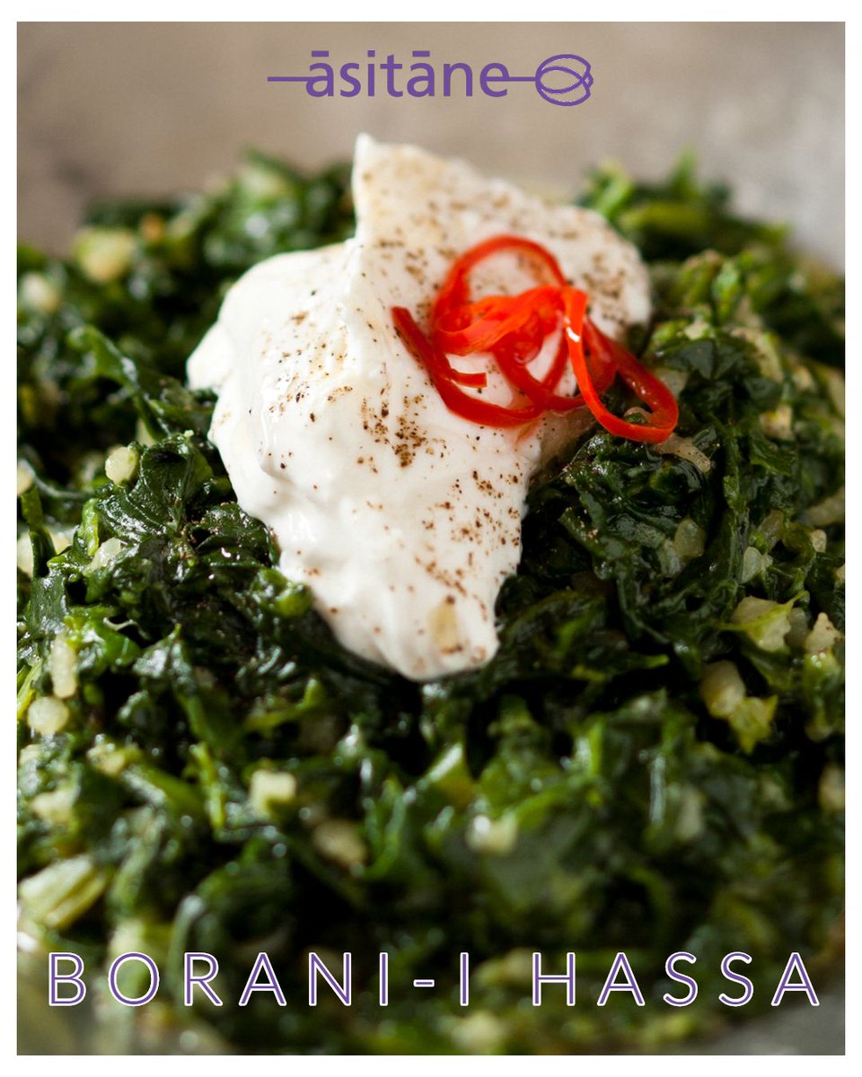 AsitaneIstanbul's tweet photo. From Asitane Autumn 2019 Menu List⠀
Borani-i Hassa (XV. c.) (Vegetarian)
Spinach cooked with onions, eggs and rice, dressed with garlic yogurt

#ottoman #food #foodie #gourmet #istanbulfoodie #istanbulgourmet #istanbulrestaurant #turkishkitchen #ottomankitchen #turkishcuisine https://t.co/nEKdDNn0F3