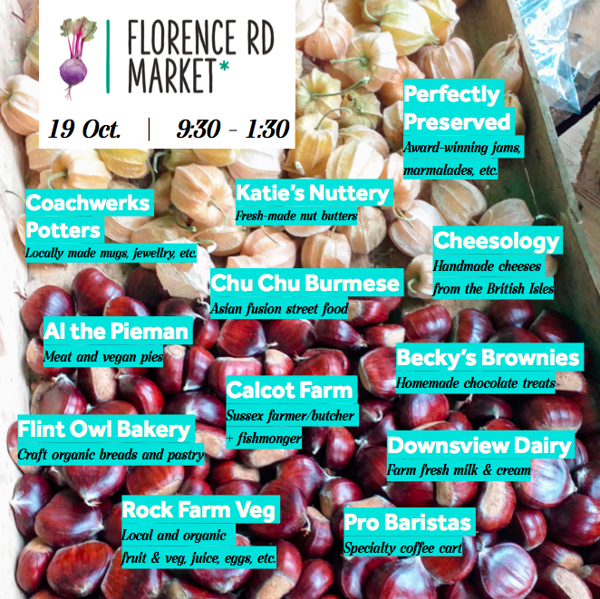 Gotta love the chestnuts and cape gooseberries. Also the bonkers <a href="/cheesology/">Lucie Inns</a> selection, the pumpkin spice caramel from <a href="/PerfectPreserve/">Perfectly Preserved</a>, the hot Burmese noodles and curry from <a href="/chuchuburmese/">Chu Chu</a> and loads more …