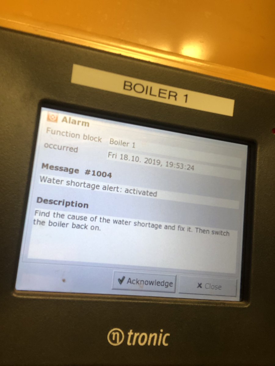 Just when you thought it was home time!! District heating network callout that’s over pressured causing zero heat <a href="/Innasol/">Innasol</a> #heating #districheating #RenewableEnergy #Biomass #Biomassheating