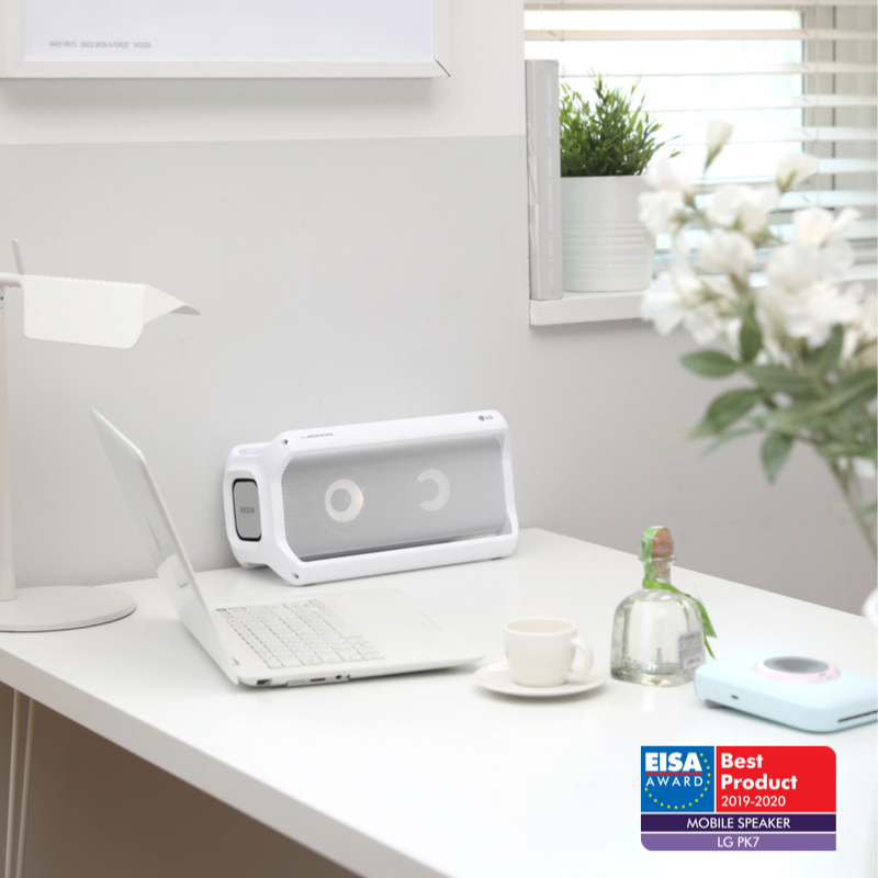 LGUK's tweet photo. We're proud to announce, our XBOOM Go PK7 has won the EISA Award for Best Product in the Mobile Speaker category ๐๐ต Click here to find out more ๐ https://t.co/IKZJPOGoeZ #LGSound #awardwinningsound https://t.co/PWopEqXUJ2