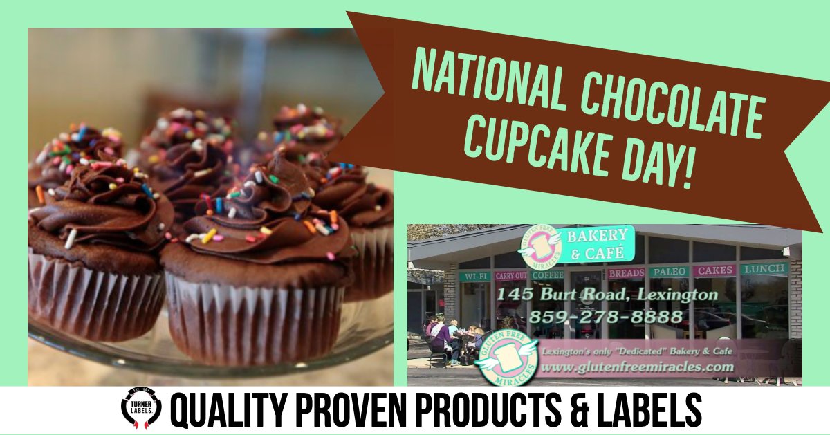 Turner Labels On Twitter Celebrate Nationalchocolatecupcakeday With Gluten Free Miracles Glutenfree Deliciousness Featurefriday Highlights Qualityproven Miracles With Quality Labels Chocolate Cupcakes Lexington Turnerlabels Sharethelex