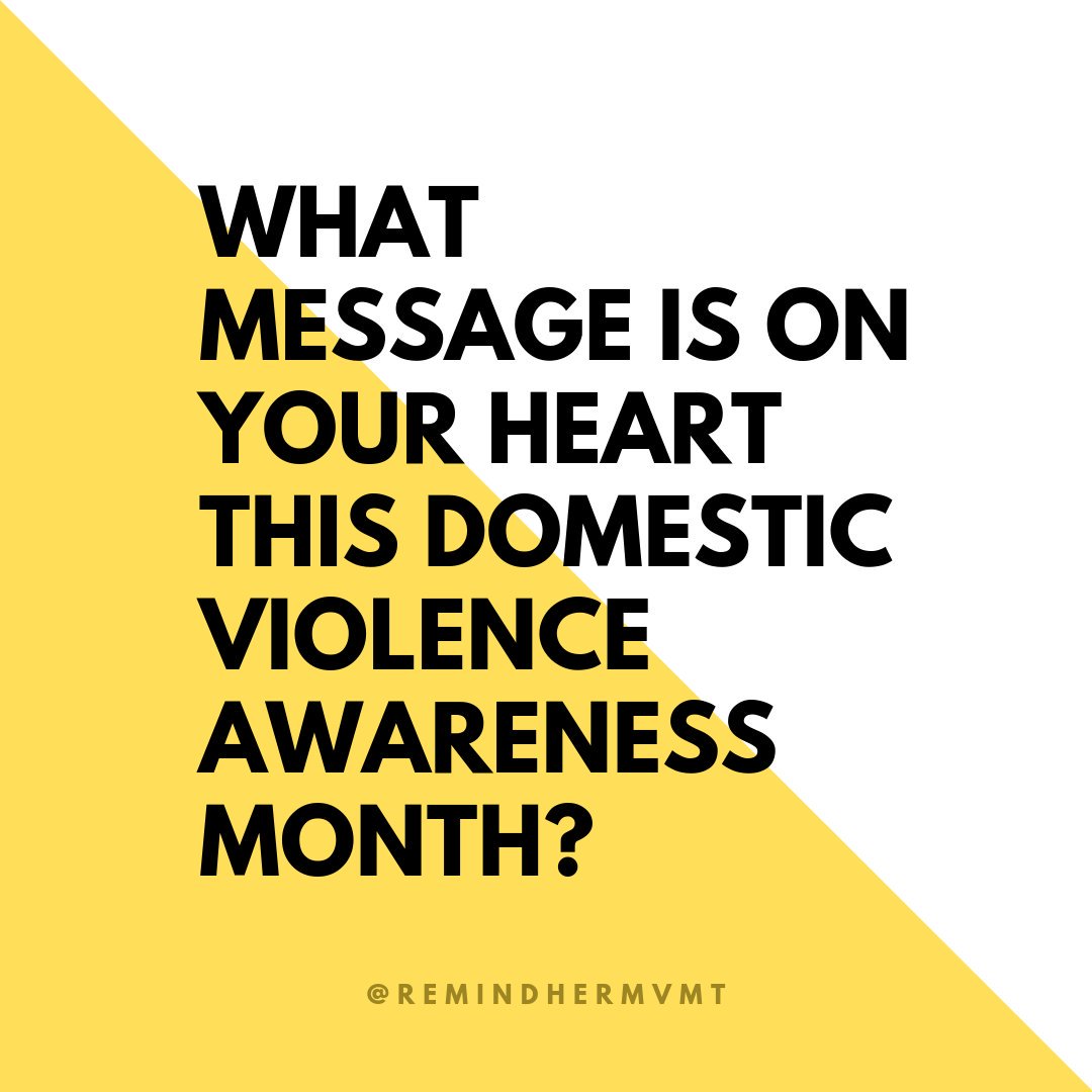 RepairNotRepeat's tweet photo. Help us spread your message. What do you want to tell the world this #domesticviolenceawarenessmonth? Shout it in the comments and tag someone who helped you heal!
#abuserecovery #lifeafterabsue #healingfromabuse #cptsdcoping #cptsdhealing #onlinesupportgroup https://t.co/7Do86b6wiv