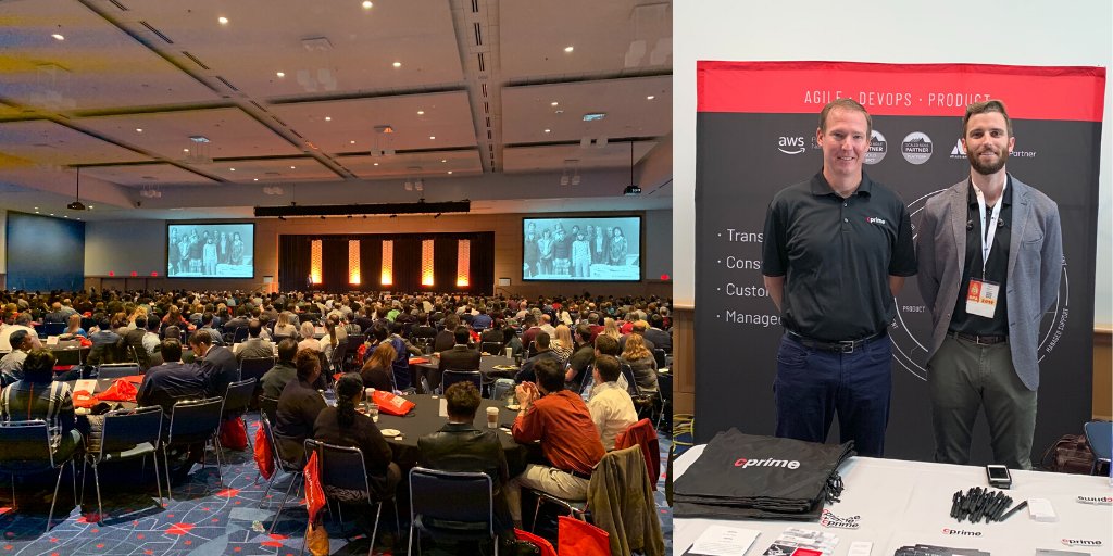 CprimeInc's tweet photo. Happy to be at #sfa2019 as the event celebrates its 10th anniversary. Meeting #agile and #agilityatscale challenges head on! Join us at the Cprime booth for convos and swag. #jiraalign #businessagility https://t.co/UYBmtGguC2