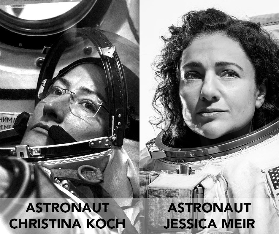 Today, @NASA_Astronauts and best friends @Astro_Christina and @Astro_Jessica embarked on the very first #AllWomanSpacewalk outside the @Space_Station to swap out a failed power controller! Learn more about the astronauts who made history today: go.nasa.gov/31tPyoi