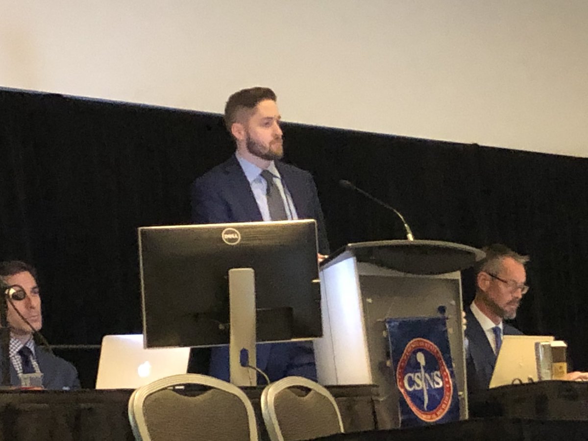 Dr. LeFever, #CSNSfellow, presents his work on #medicalliability at the #CSNS2019 meeting @councilsns @AANSNeuro @CNS_Update @zavation