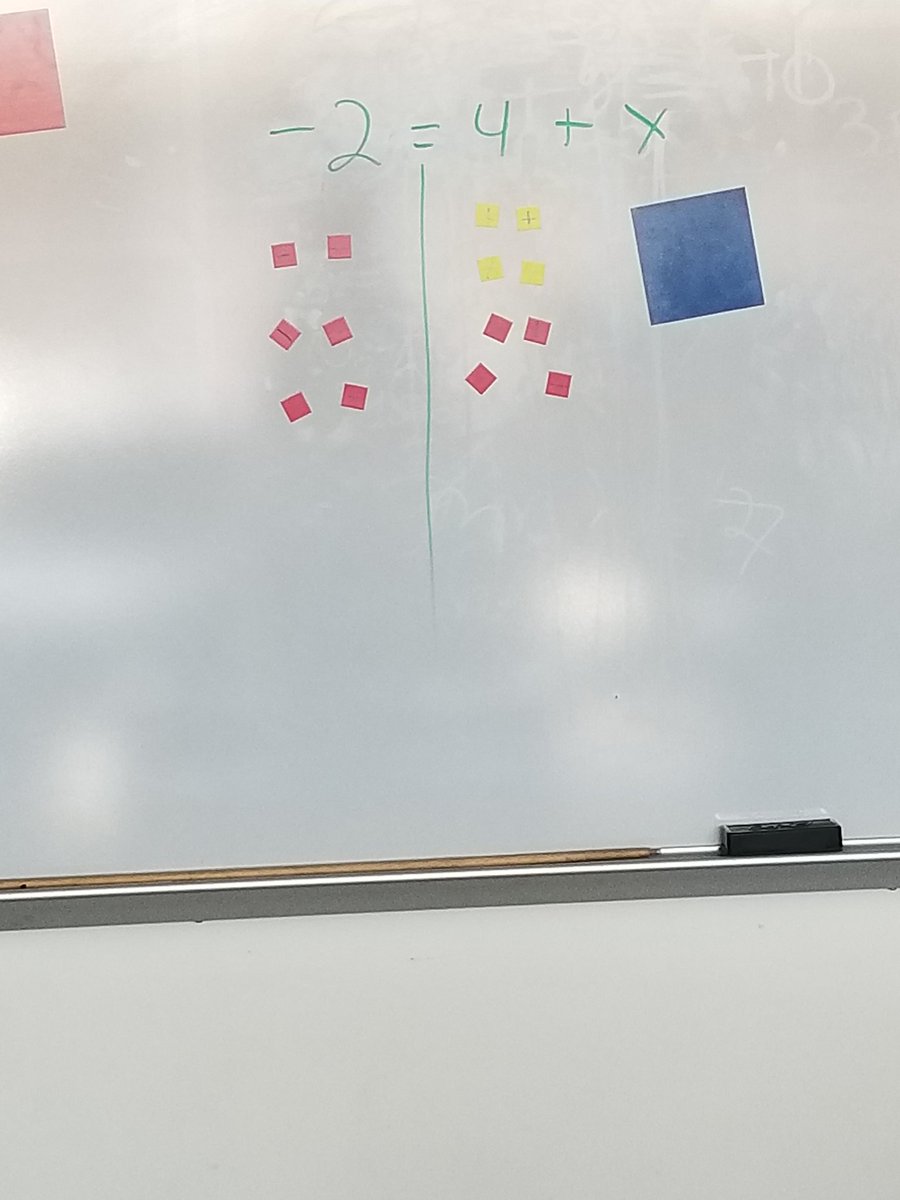 cms_deehr's tweet photo. Modeling how to solve one step equations! @CMS_Trojans #mathisfun https://t.co/xRs7vfMP91
