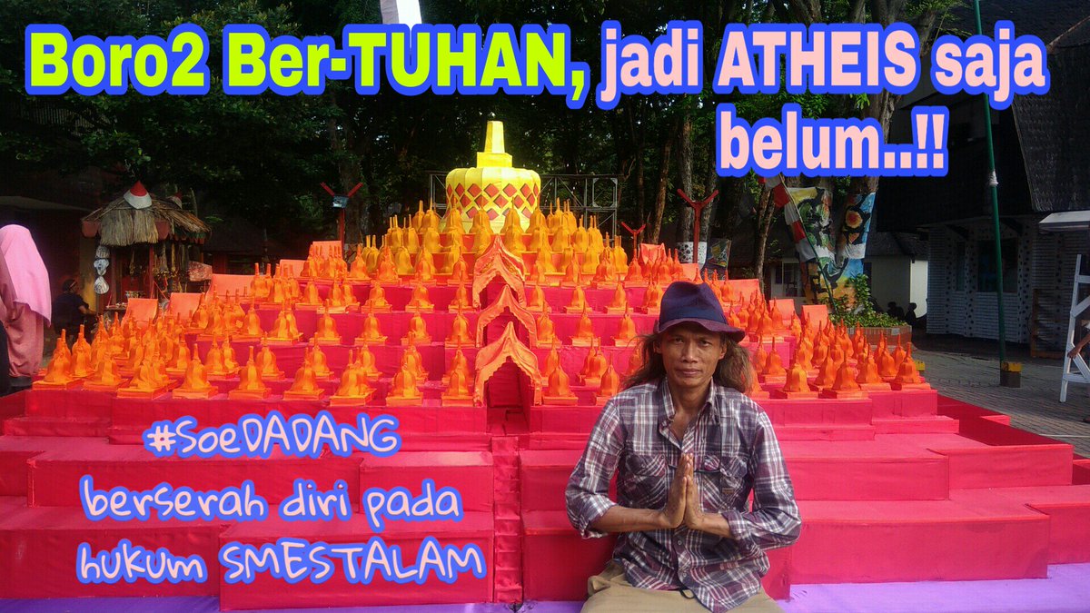 Boro2 ber-TUHAN, jadi #Atheis ajah belum...
#SoeDADANG mah cuma berusaha untuk BERSERAH DIRI PADA HUKUM #SMESTALAM ajah, Tentunyaaahh..😅🙏😊

#MerdesaArtspace #PasarSeniAncol <a href="/PelukisMerdesa/">Pelukis Merdesa</a> <a href="/ancoltmnimpian/">Ancol Taman Impian</a> <a href="/WisataAncol/">Wisata Ancol Jakarta</a>
