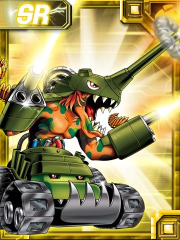 ZakuDramon's tweet image. Adoro a #Tankmon en #DigimonReArise , de un cañonazo y los derrota a todos