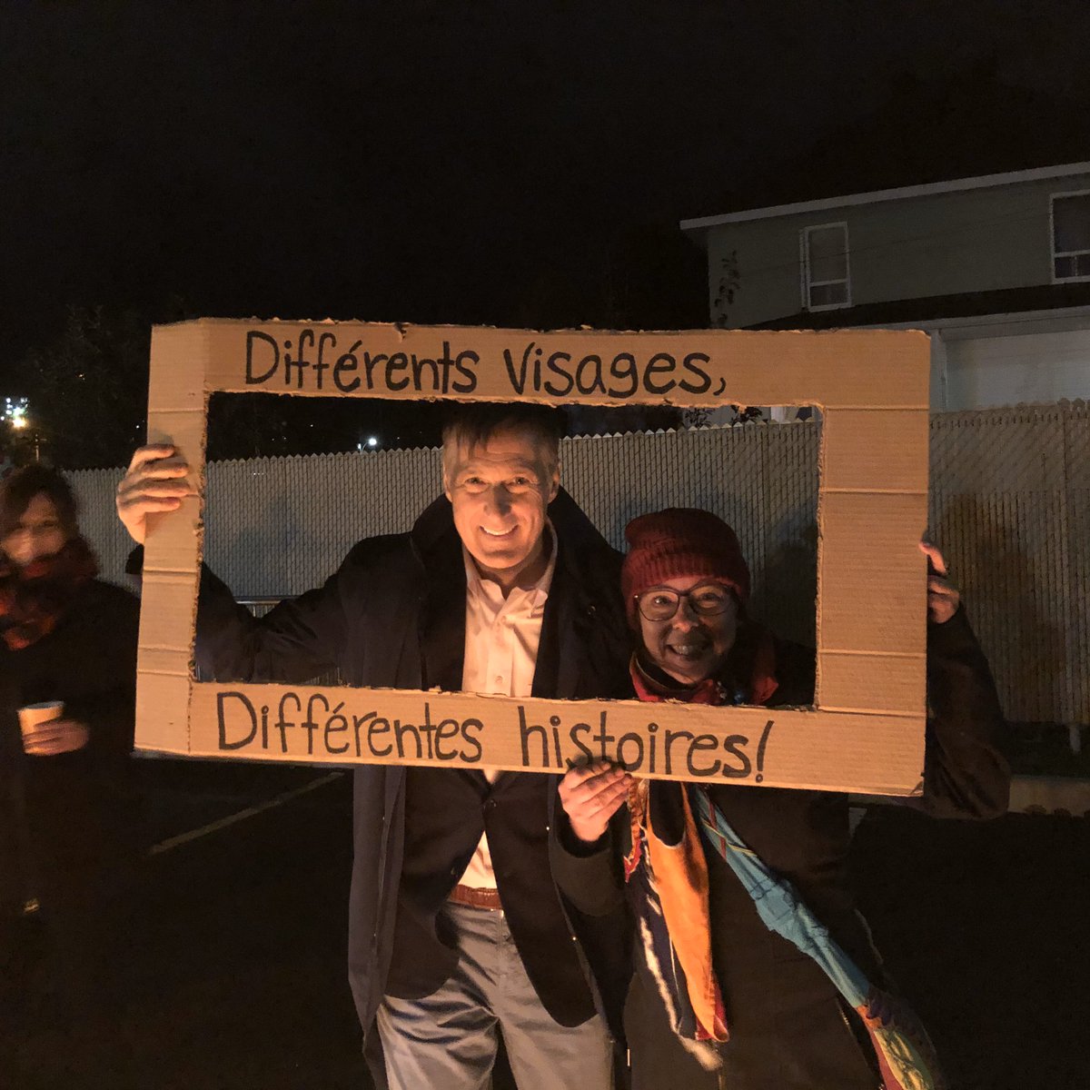MaximeBernier's tweet photo. Homelessness Night is taking place in more than 30 cities in Quebec under the theme "Different Faces, Different Stories" with the goal of raising awareness about poverty and homelessness.

It is being organized by the shelter Au Bercail in St-Georges. https://t.co/wHZ7ppsZZ7