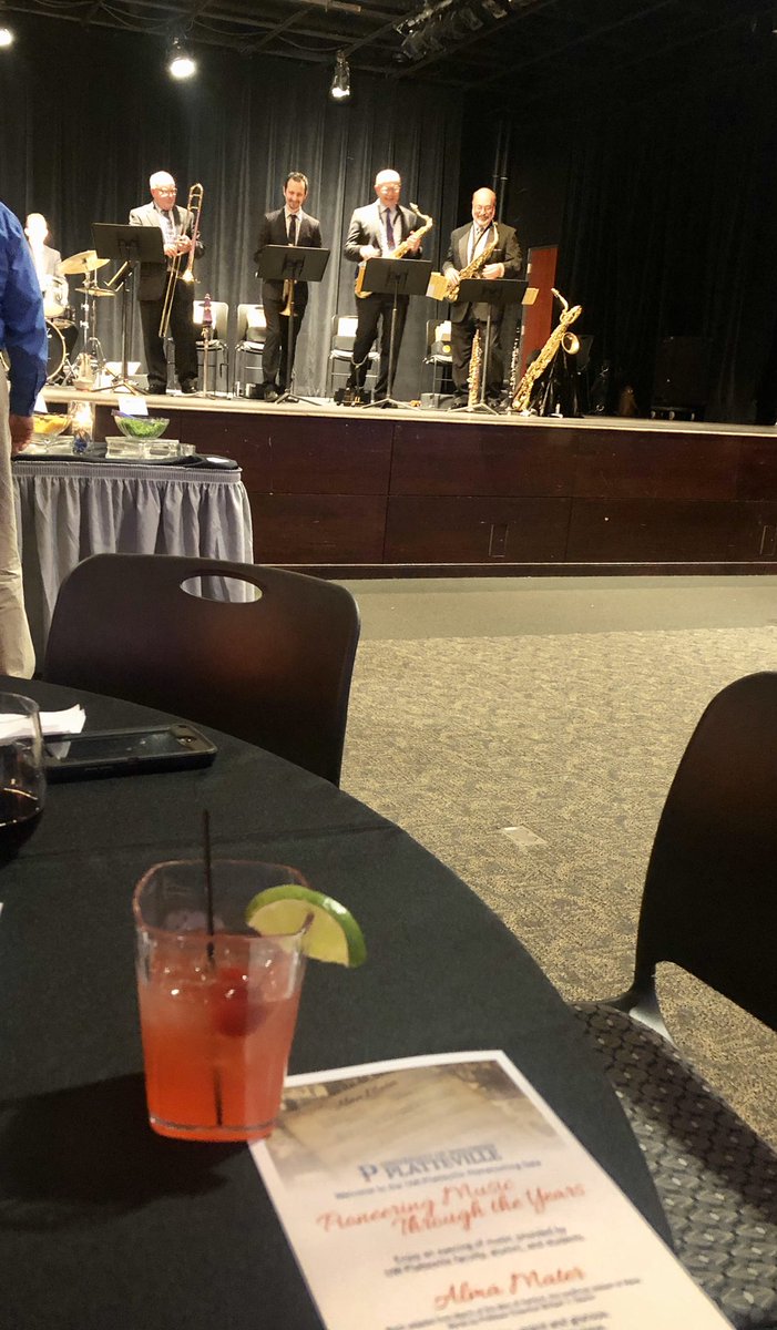 mpgjhg's tweet photo. Homecoming 2019 UW Platteville. Where are you @thepatricknate? Wonderful music, Chancellor’s cocktail reception. Wish you were playing tonight Patrick!!! https://t.co/pbCi2RiEz0